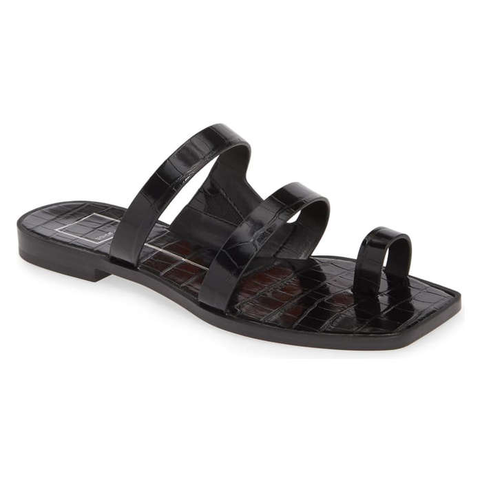 dolce vita double strap slide sandals