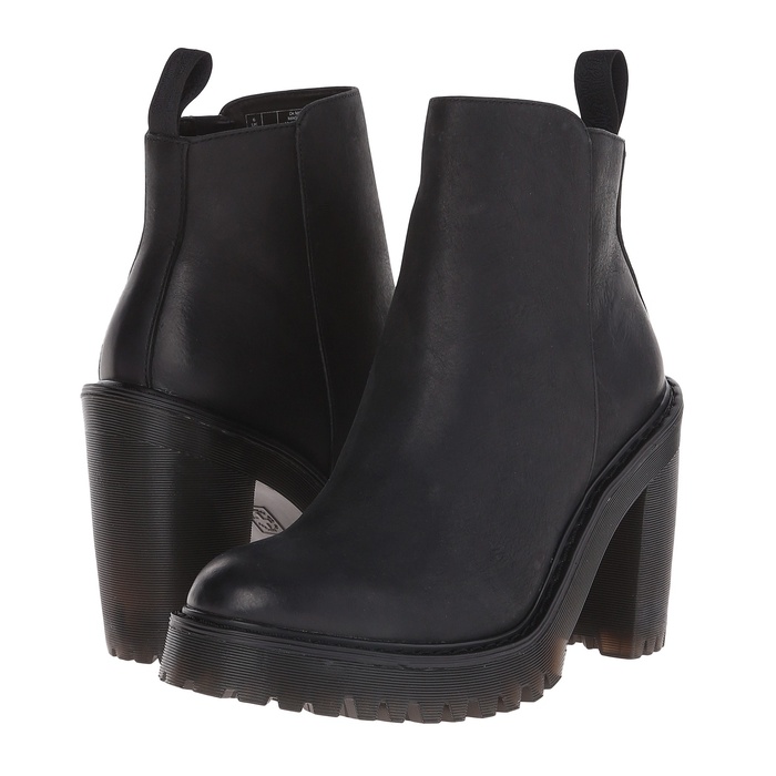 brown track sole boots