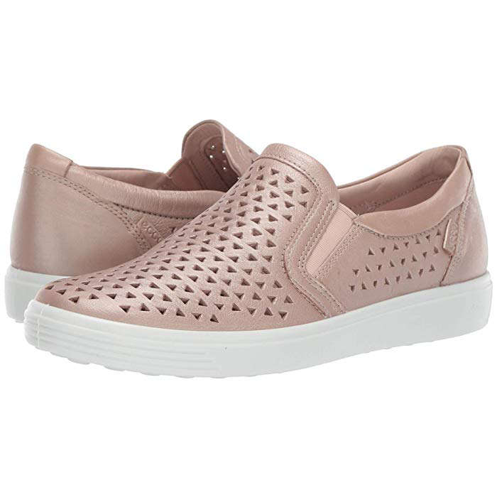 women's perforated slip on sneakers