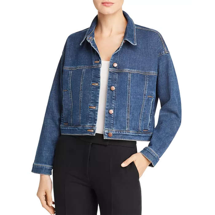 lightweight cropped denim jacket