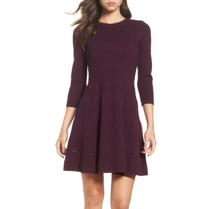 flare sweater dress