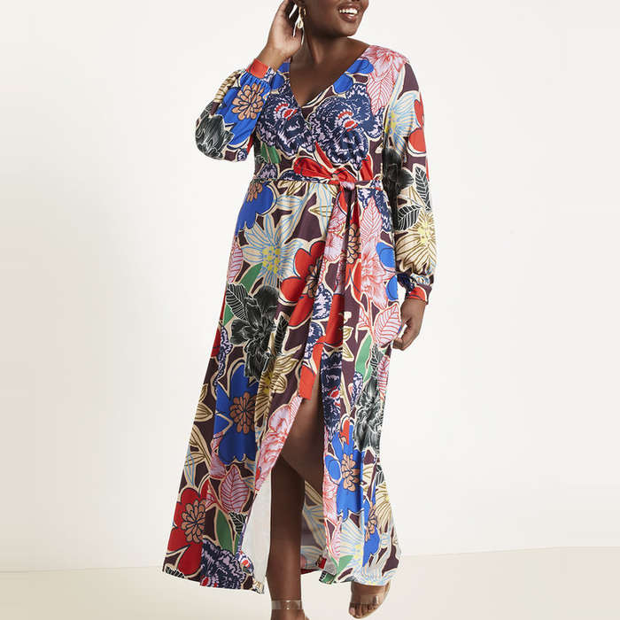 plus size flowing maxi dress