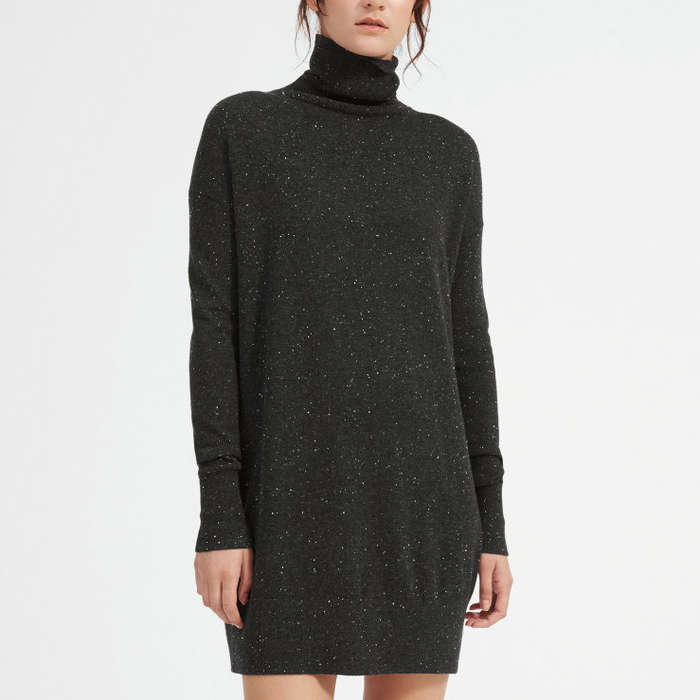 everlane cashmere turtleneck dress