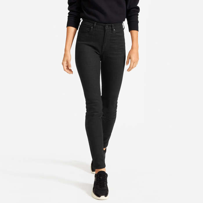 best high rise black skinny jeans