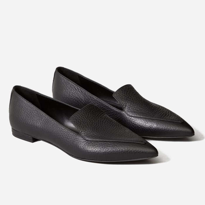 womens black loafer flats