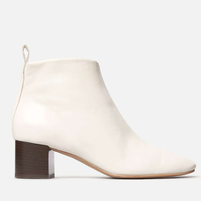 mango white booties