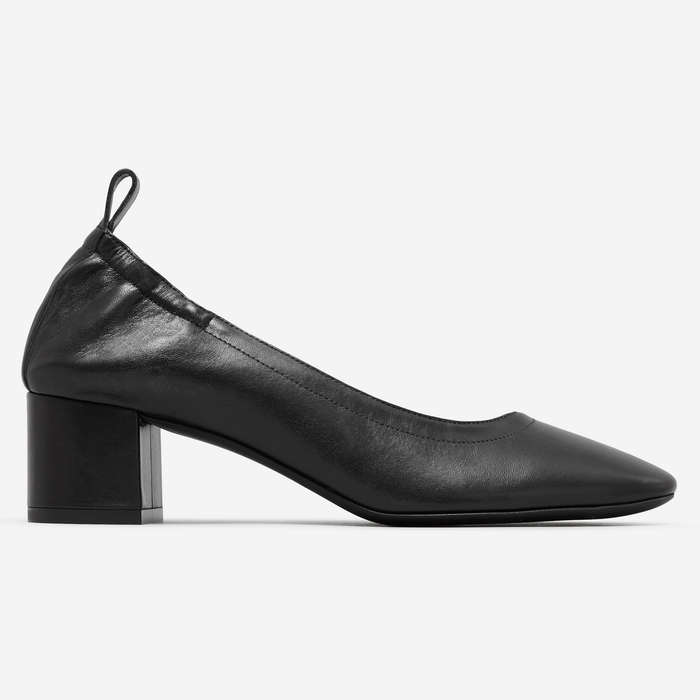 plain black stilettos