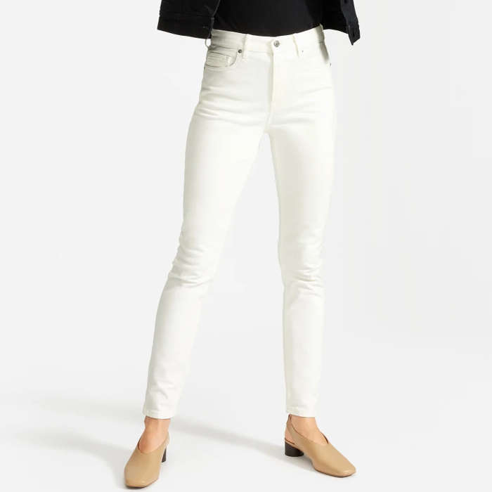 slimming white jeans