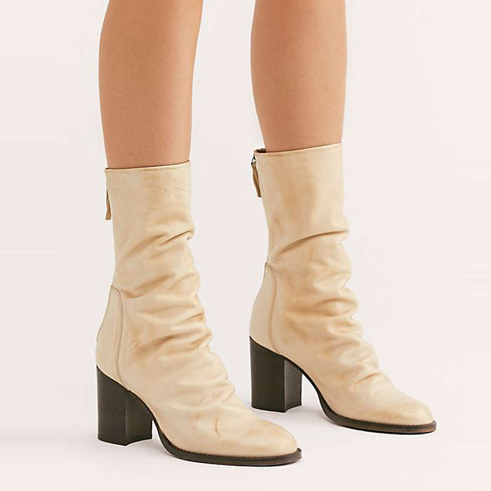 slouch boots with heel