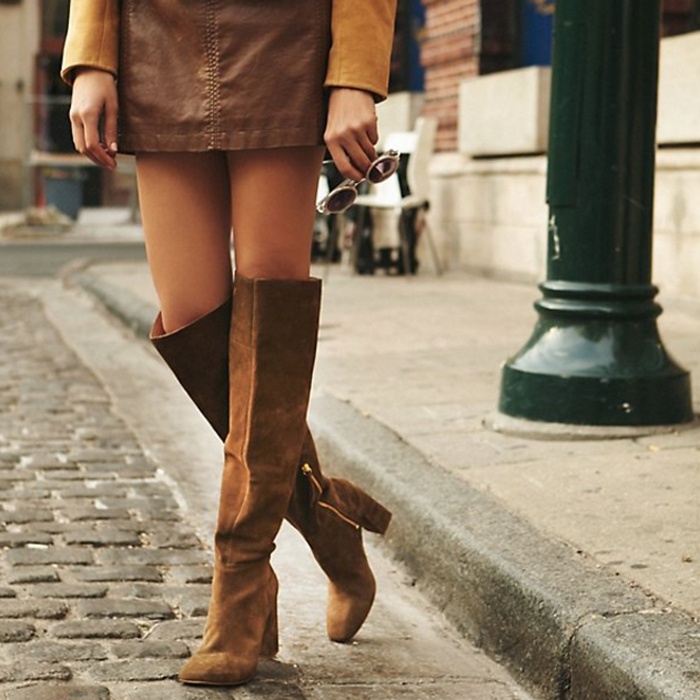 under the knee boots