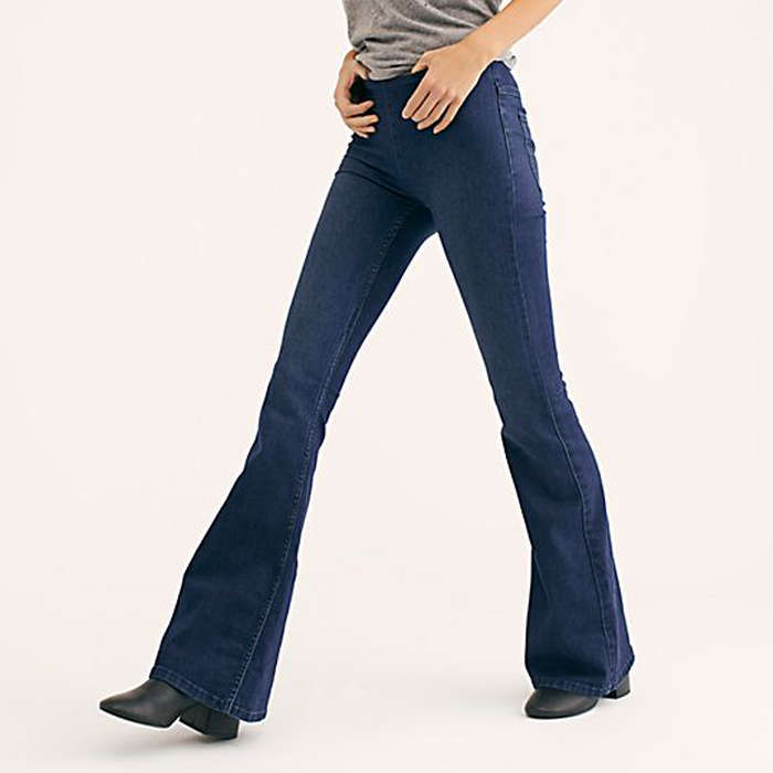 flare pull on jeggings