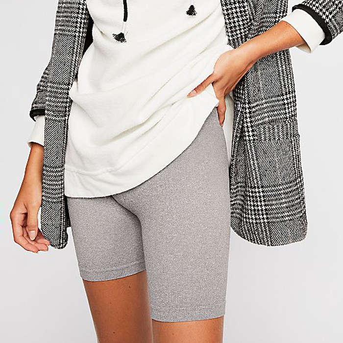 gray biker short