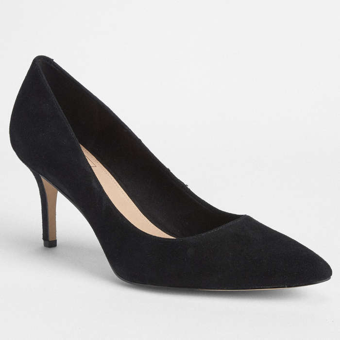 plain black pumps womens