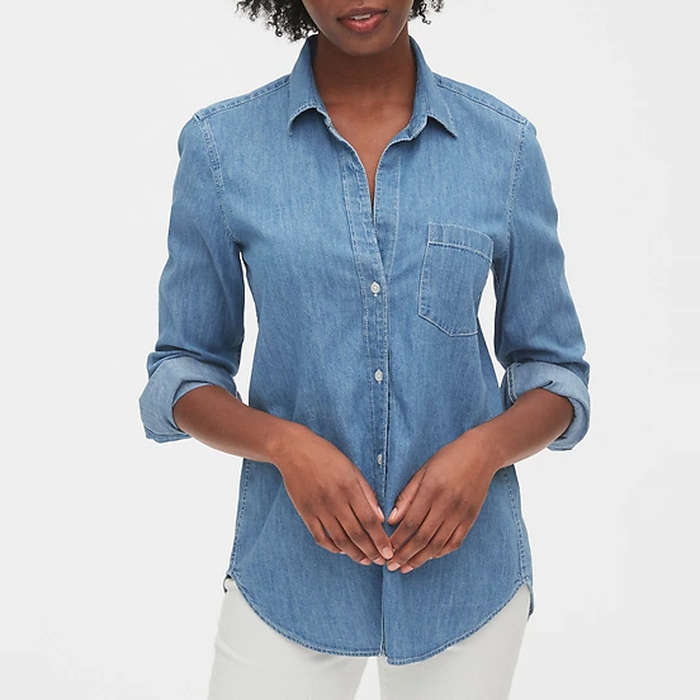 ladies denim shirts online