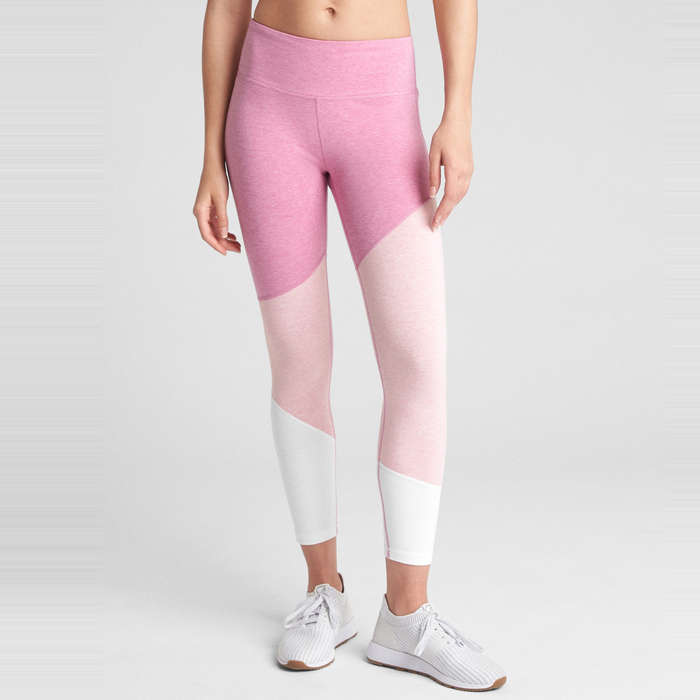 color block yoga pants