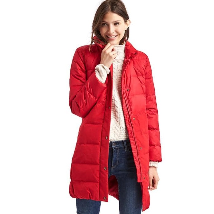 gap down jacket women's