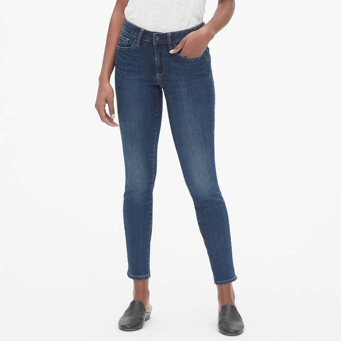 gap low rise true skinny jeans