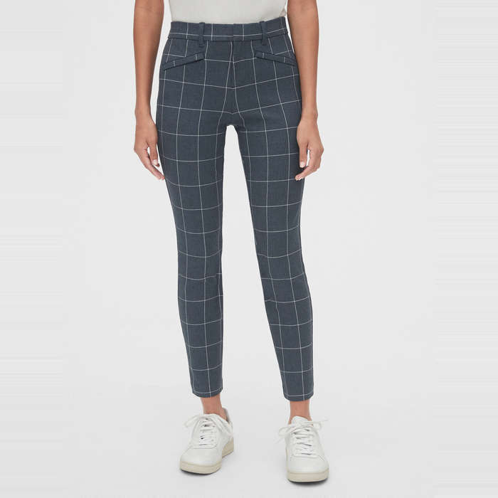 skinny plaid pants women