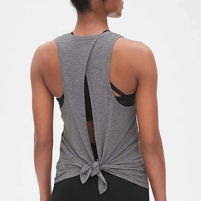 tie back gym top