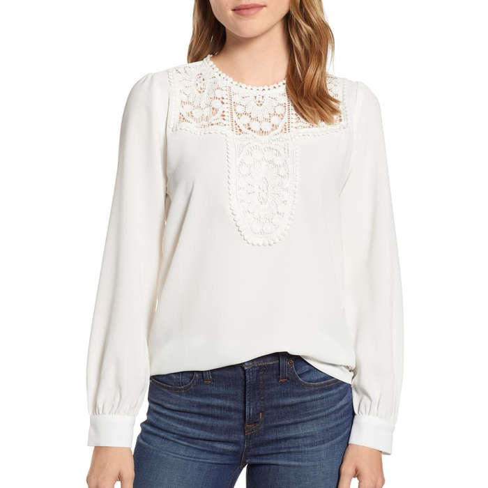 dressy long sleeve white blouses