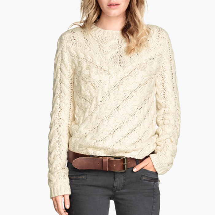 H&M Cable-Knit Sweater | Rank & Style