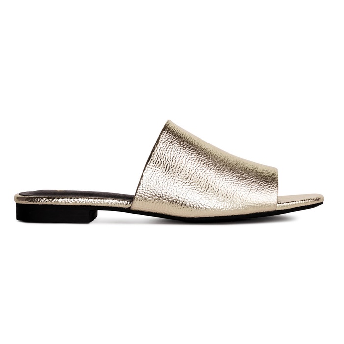 flat mule slides open toe