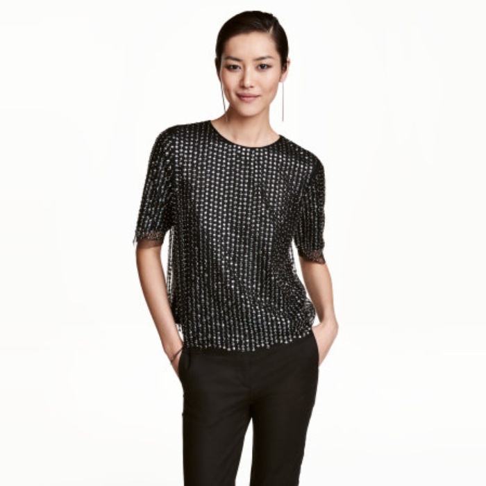 h&m party tops