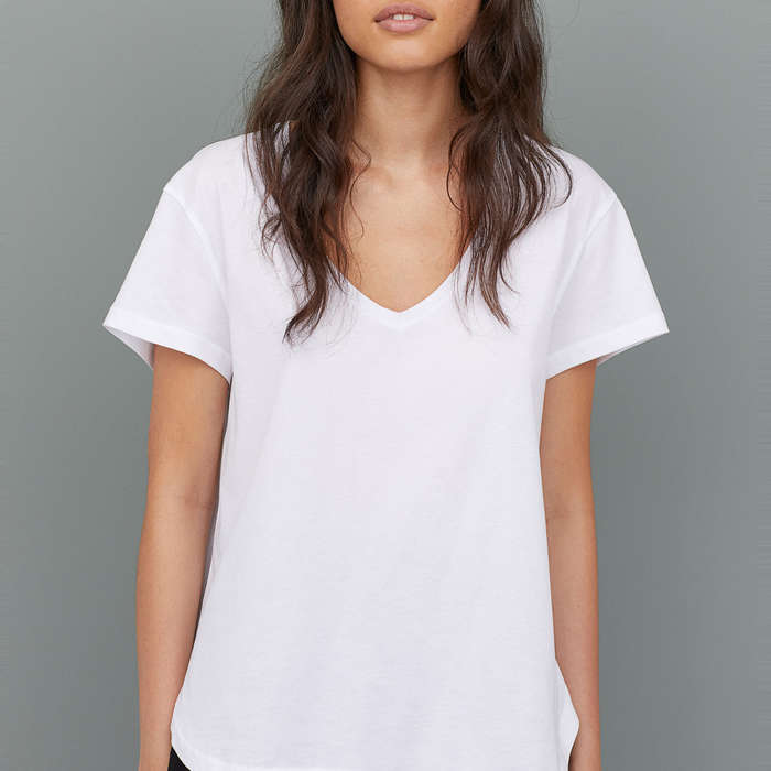 Good Quality White V Neck T Shirt - Stairs Design Blog