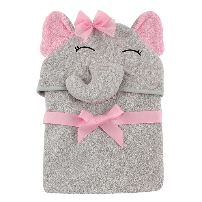 baby girl hooded towel
