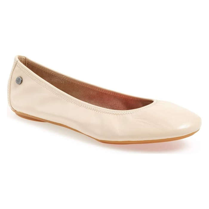 hush puppies nude ballet flats