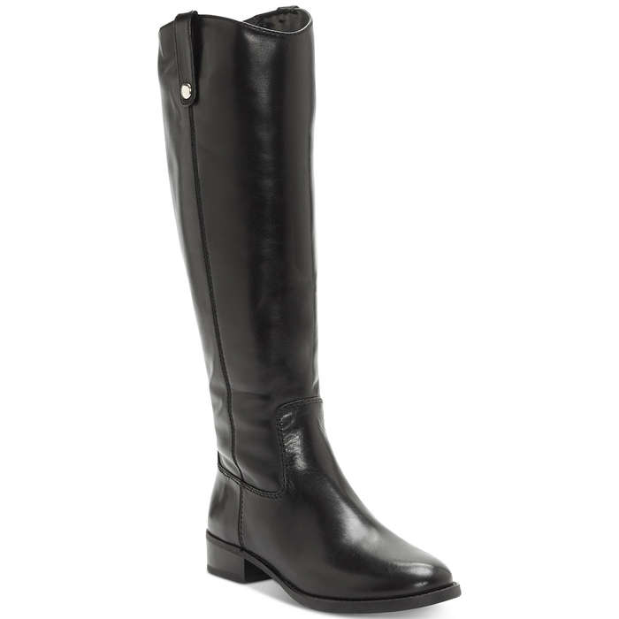 tall black wide calf boots