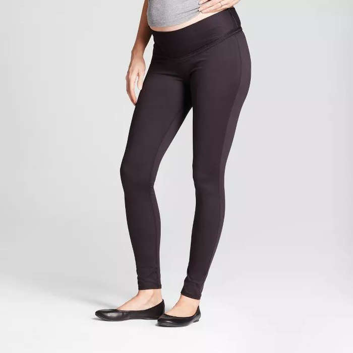 Color: Black Over Bump Pregnancy Leggings Carriwell Maternity Support Leggings Size: S-XL