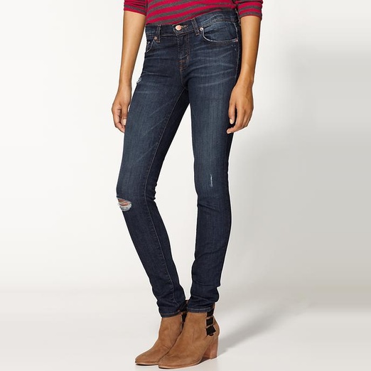 J Brand | 811 frayed mid-rise skinny jeans | NET-A-PORTER.COM