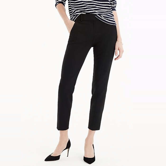 pull on black ankle pants