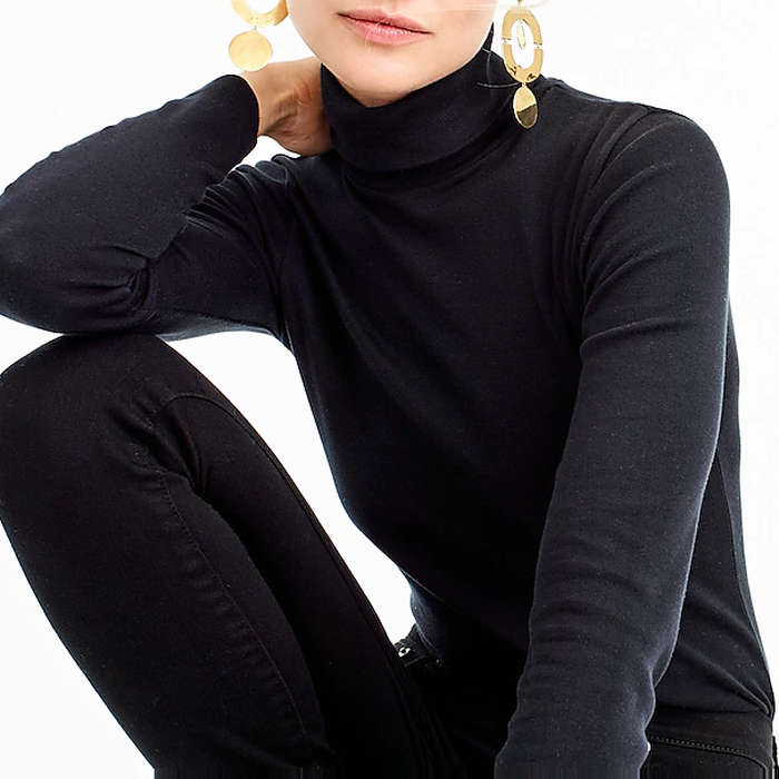 tight fit turtleneck