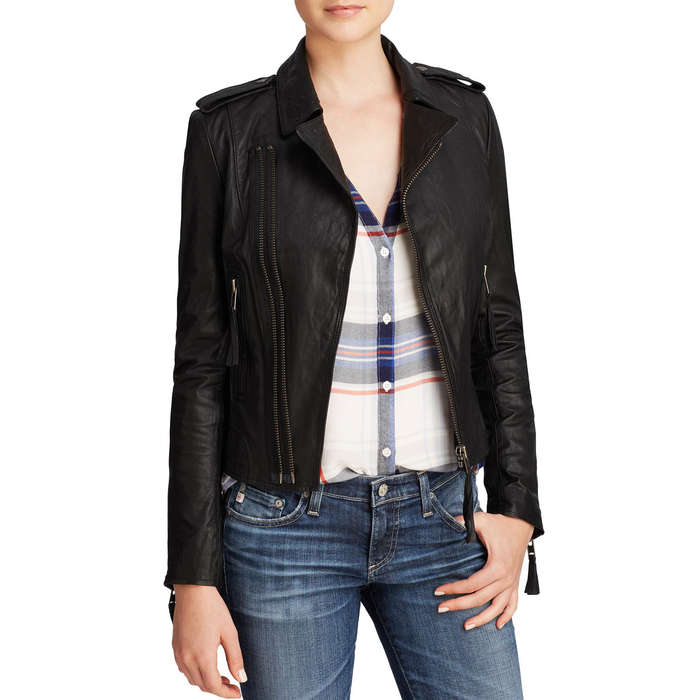 Joie Ailey Leather Moto Jacket