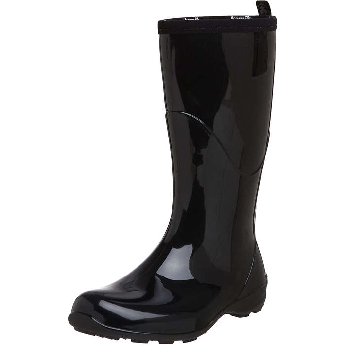 cute black rain boots