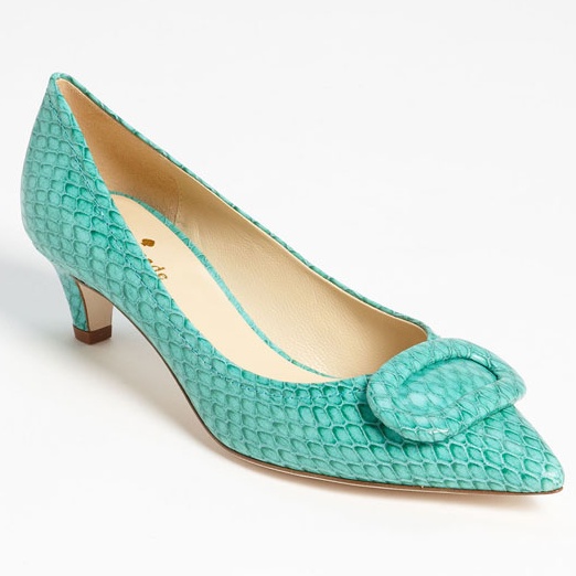 bright colored pumps