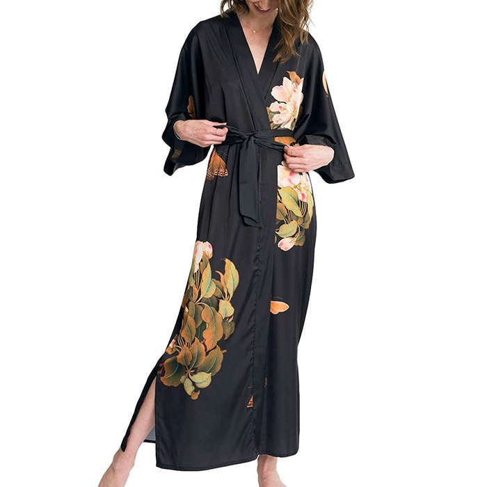 pure silk kimono dressing gown