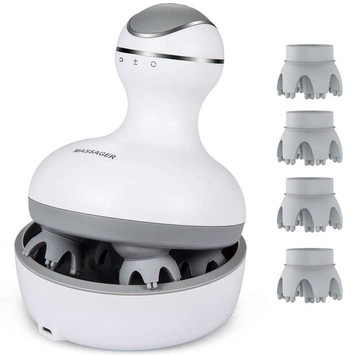 electric scalp massaging shampoo brush