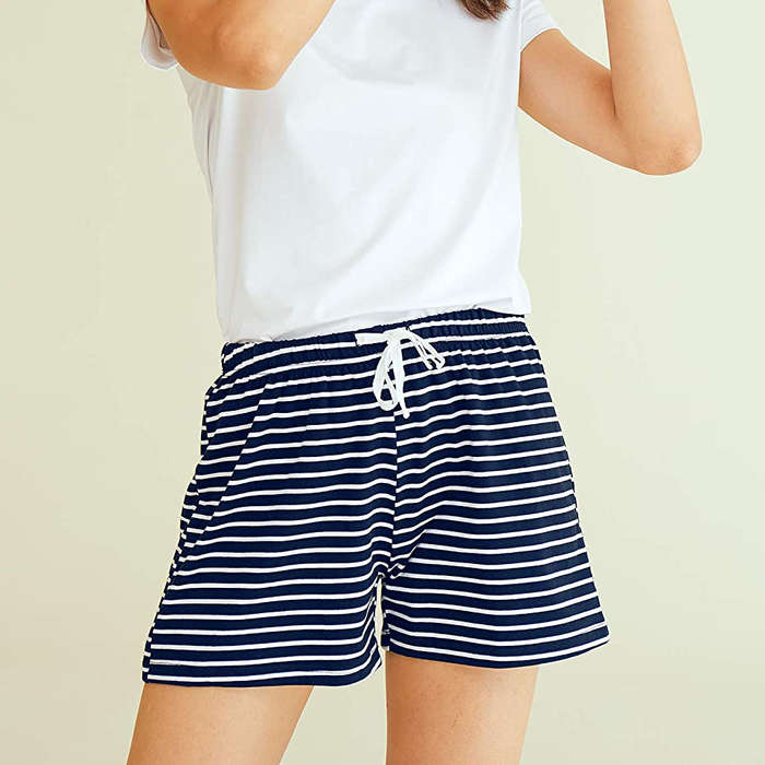 cotton night shorts for ladies