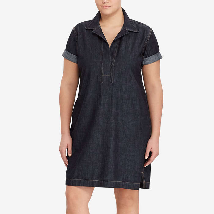 plus size ralph lauren polo dress