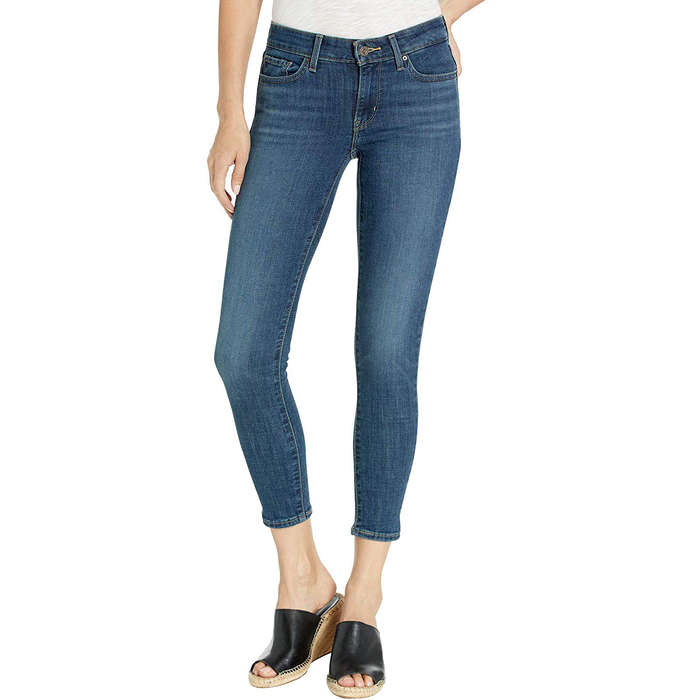 black skinny capri jeans