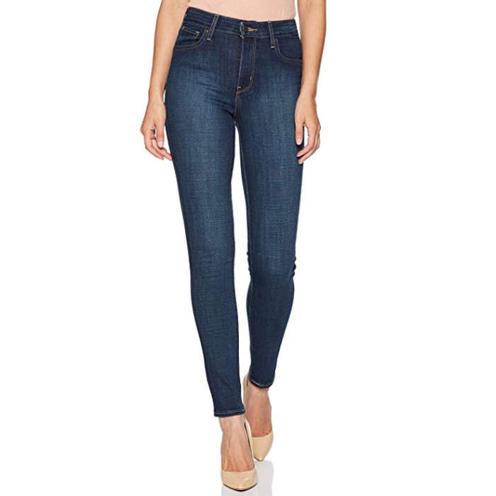 dark rinse skinny jeans