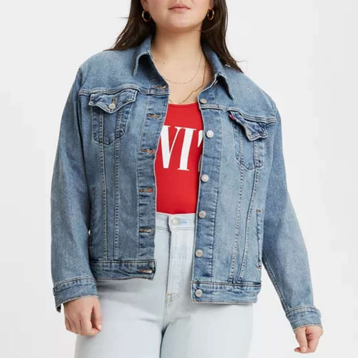 large size denim jacket