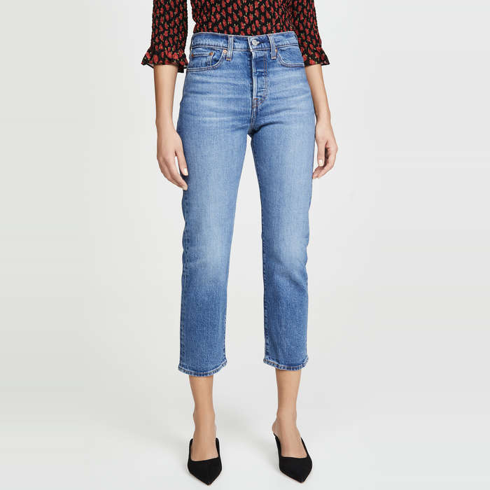 best black straight leg jeans
