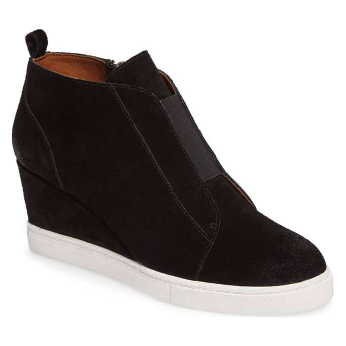 sneaker wedge bootie