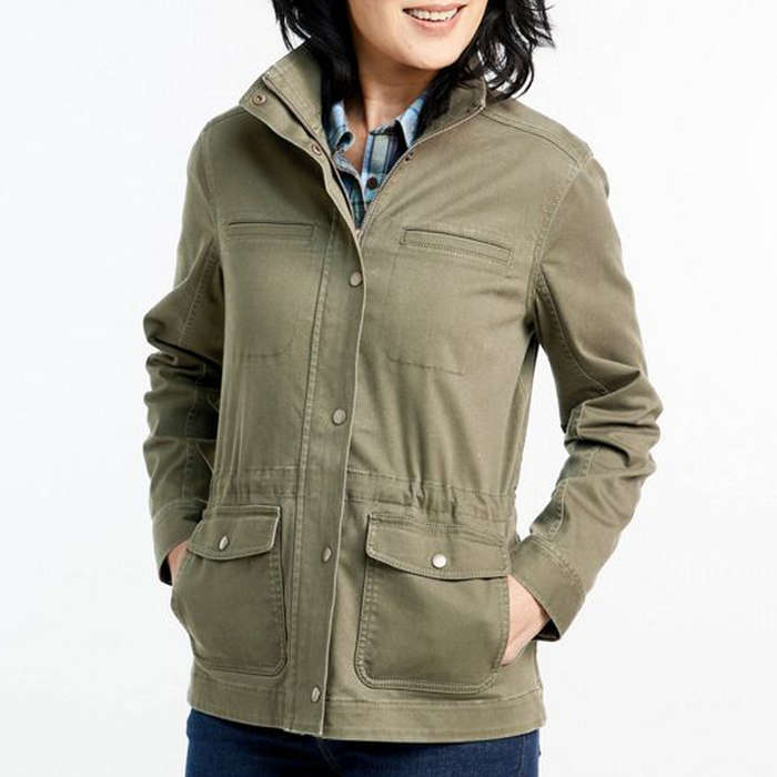 Daily Ritual Womens Military Cargo Jacket Brand