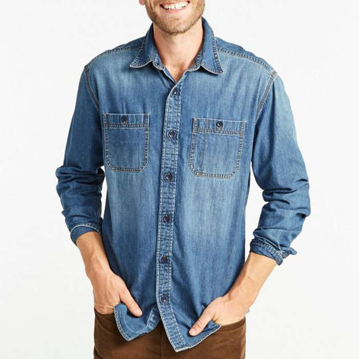 blue shirt denim