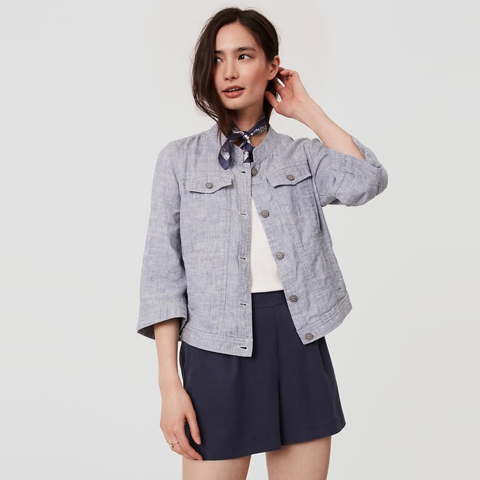 Compare Top Products The perfect transitional jacket between Summer and Fall, and great for Spring and early Summer over a button-up or tee. In Winter, this jacket is wearable if you throw it over a warm cashmere sweater, but might not be the best option.